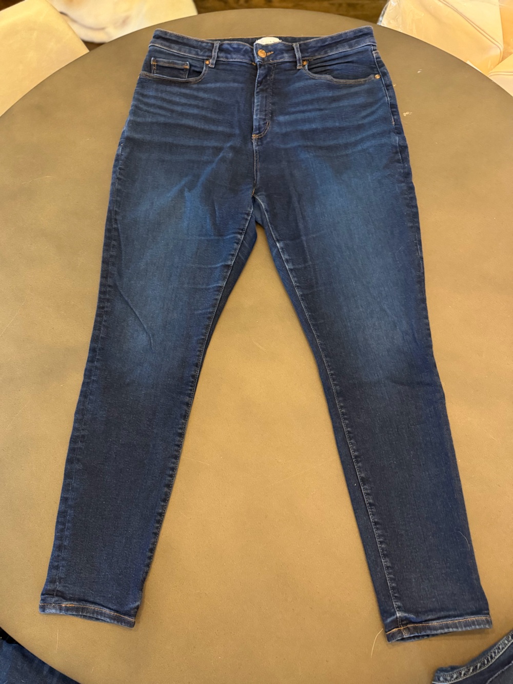 Women’s LOFT Classic Dark Blue The Curvy Sculpt Jegging Skinny Jeans, size 32/14